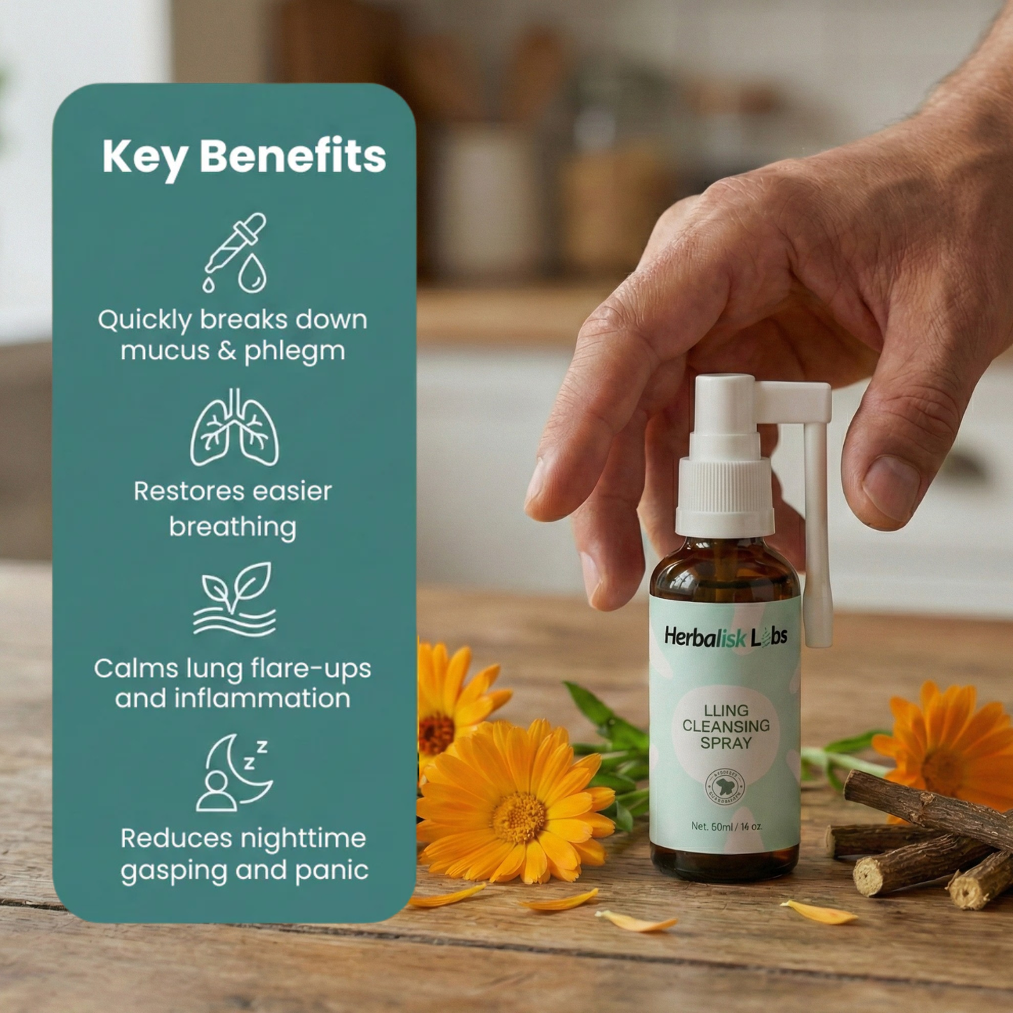 Herbalisk Labs™ Lung Cleansing Spray